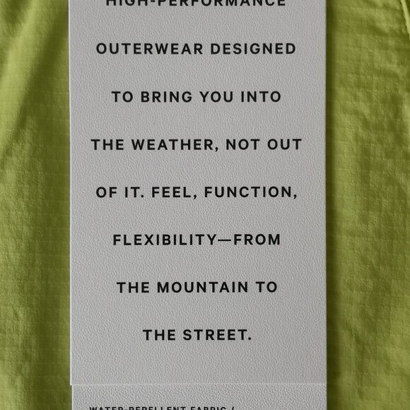 NWT LULULEMON LEVI Lemon Yellow Lightweight Packable On The Trails Jacket 10 - Picture 11 of 12